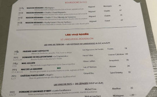 Le Pré St-Jean menu