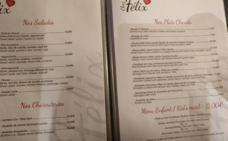 Chez Felix menu