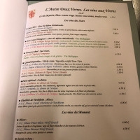 L’antre Deux Verres menu