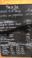 Les Mimosas menu