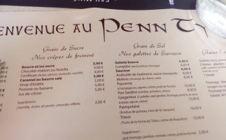 Le Penn Ty menu