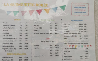 La Guinguette Dorée Chipie La Galette Mini Golf menu