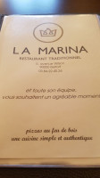 La Marina Et Pizzéria menu