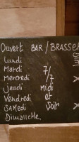 Le Petit Baigneur menu