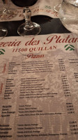 Pizzeria des Platanes food