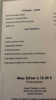 Le Restaurant de la Mer menu