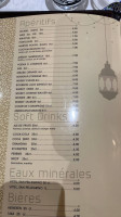 Marrakech Palmeraie menu