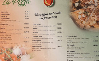 Pizzeria Ristorante Luna Rossa menu