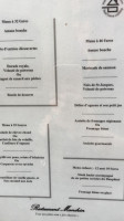 Le Mandrin menu