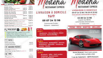 Modena menu