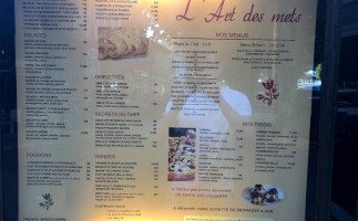 L Art Des Mets menu