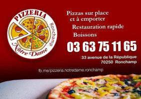 Pizzeria Notre Dame food