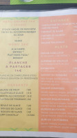 Domaine L'ecrin Vert menu