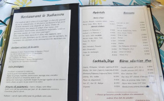Le Rabassou menu