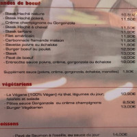 Brasserie le Metropolitain menu