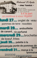 Chez Yannick Bar Restaurant L'aquilin food