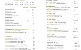 Le Prėam'bulles • à Champagnes • Royan menu