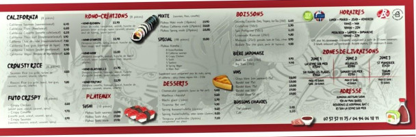 Konoha Artisan Sushi menu