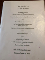 La Table De Saint Jean menu
