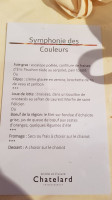 André Chatelard menu