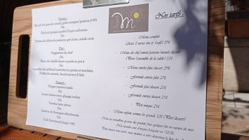 Le Saint M menu