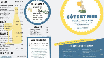 Cote Et Mer menu
