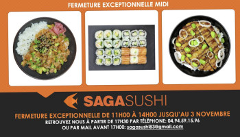 Saga Sushi food