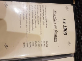 Le 1900 menu