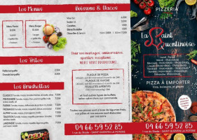 La Saint Quentinoise Pizzeria menu