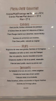 Le Petit Gourmet menu