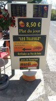 Les Tilleuls Pons Sylvie menu