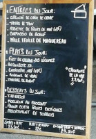 Le Café Pêcheur menu