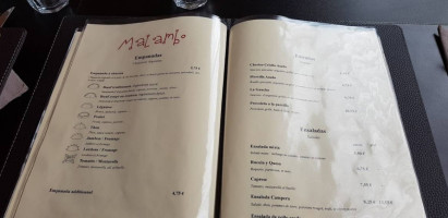 Malambo Trieux menu