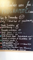 Les Tricheurs menu