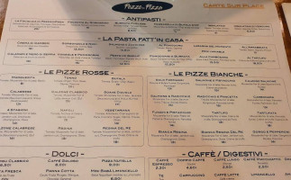 Pezzo Di Pizza menu