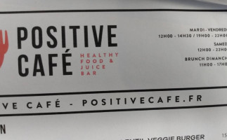 Positive Juice Bar food