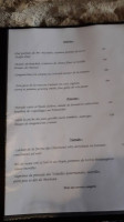Le Caveau du Grand Puits menu