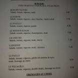 Le Pizzaïolo Bourguignon menu