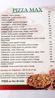 Pizza Max Villelaure menu