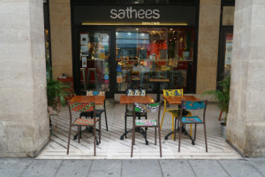 Sathees outside