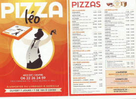 Euro pizza menu