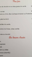 Auberge Du Froehn menu