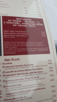 La Chicorée menu