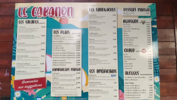 Le Point De Vue 2 Cabanon menu