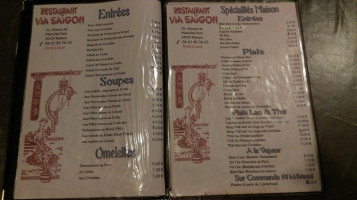 Via Saigon menu