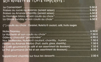 Bistro Régent Chambray Les Tours menu