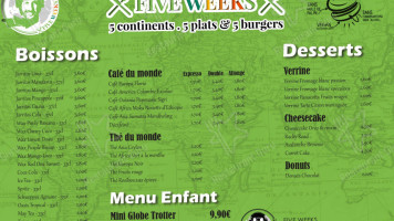 Ethnic Food menu