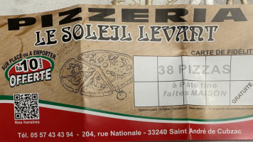 Le Soleil Levant food