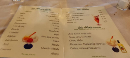 Sentenac menu