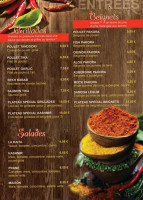 Jardin du Kashmir menu